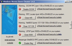 Windows Worms Doors Cleaner 1.41