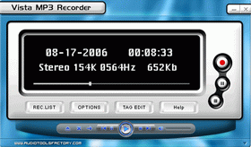 AudioToolsFactory Vista MP3 Recorder v1.00