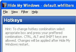 Hide My Windows 1.5