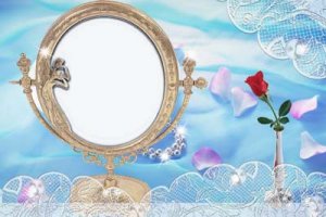 Рамка для фотошопа- Отражение в зеркале