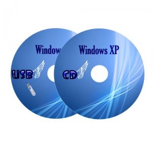 Два дистрибутива CD+USB: CD XP Pro sp3 x86 + USB Flash XP Pro sp3 x86
