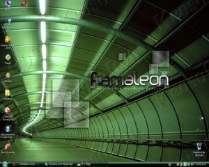 Windows XP SP3 Kamaleon Dark Green
