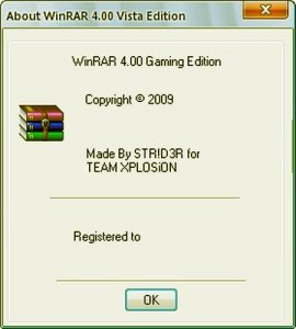 WinRAR 4.00 Gaming Edition