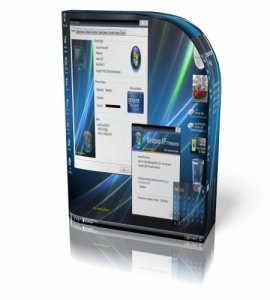 Windows XP PRO SP3 VistaVG Black + Blue Ultimate Style + SATA-Raid