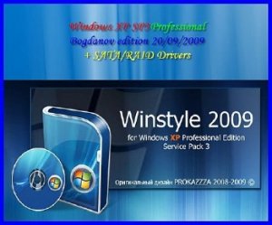 Windows XP Windows XP SP3 Professional Bogdanov edition 20/09/2009 + SATA/RAID DRIVERS 