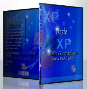 Windows OZZIE XP MCE Extended Edition v1 (2009/ENG + RUS MUI)