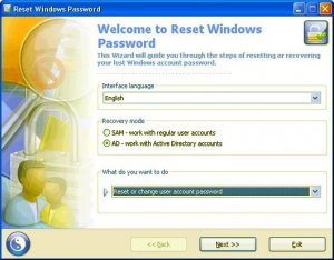 Reset Windows Password 1.1.0.148 (Lite Edition)