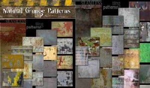 Photoshop, Rons Natural Grunge Patterns - текстуры, сборник /2009