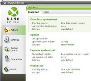 NANO Антивирус 0.8.0.10 Beta