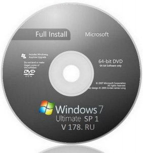 Windows7 Максимальная SP1 v.178 x64 Full 7601.16562 (2010/RUS)