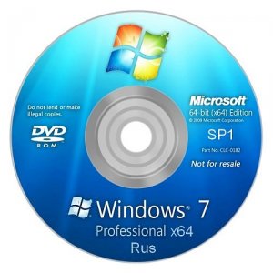 Microsoft Windows 7 Professional with Service Pack 1 x64 Russian OEM DVD
