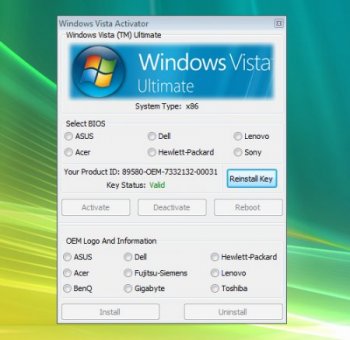 Microsoft Windows Vista Activator 2.1.0.2
