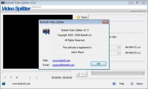 Boilsoft Video Splitter v5.11