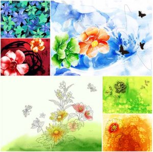 Amazing Flowers Paintings Wallpapers