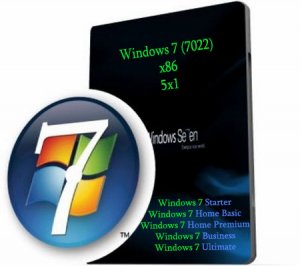 Microsoft Windows 7 Beta build 7022 RU x86 5x1 от 11.02.09