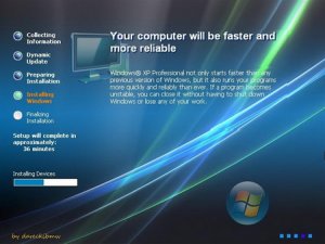 Windows XP PRO SP3 VistaVG Black + Blue Ultimate Style + SATA-Raid
