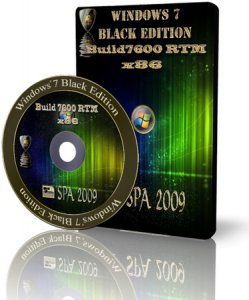 Windows 7 Build 7600 RTM Black Edition SPA LIGHT (2009/EN/RU/UK)