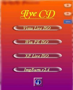 All Bootable Live CD - Vista, Win PE, XP