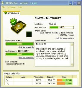 HDDlife Professional 3.1.167 Русская версия