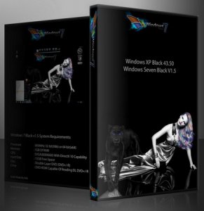 Windows 7 Black v1.5 & XP Black 43.5 Ultimate 2In1 (2010/ENG + RUS LP/MUI)